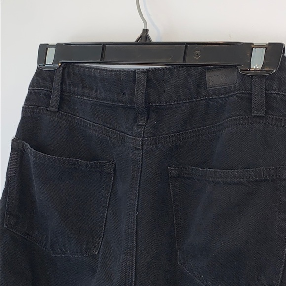 Paige black denim drawstring skirt w/slit size 27 - Picture 4 of 7